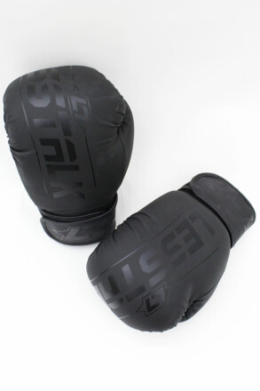 Less Talk Athletics Boxing Gloves Vegan Black