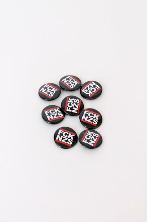 True Rebel Button FCK NZS Black